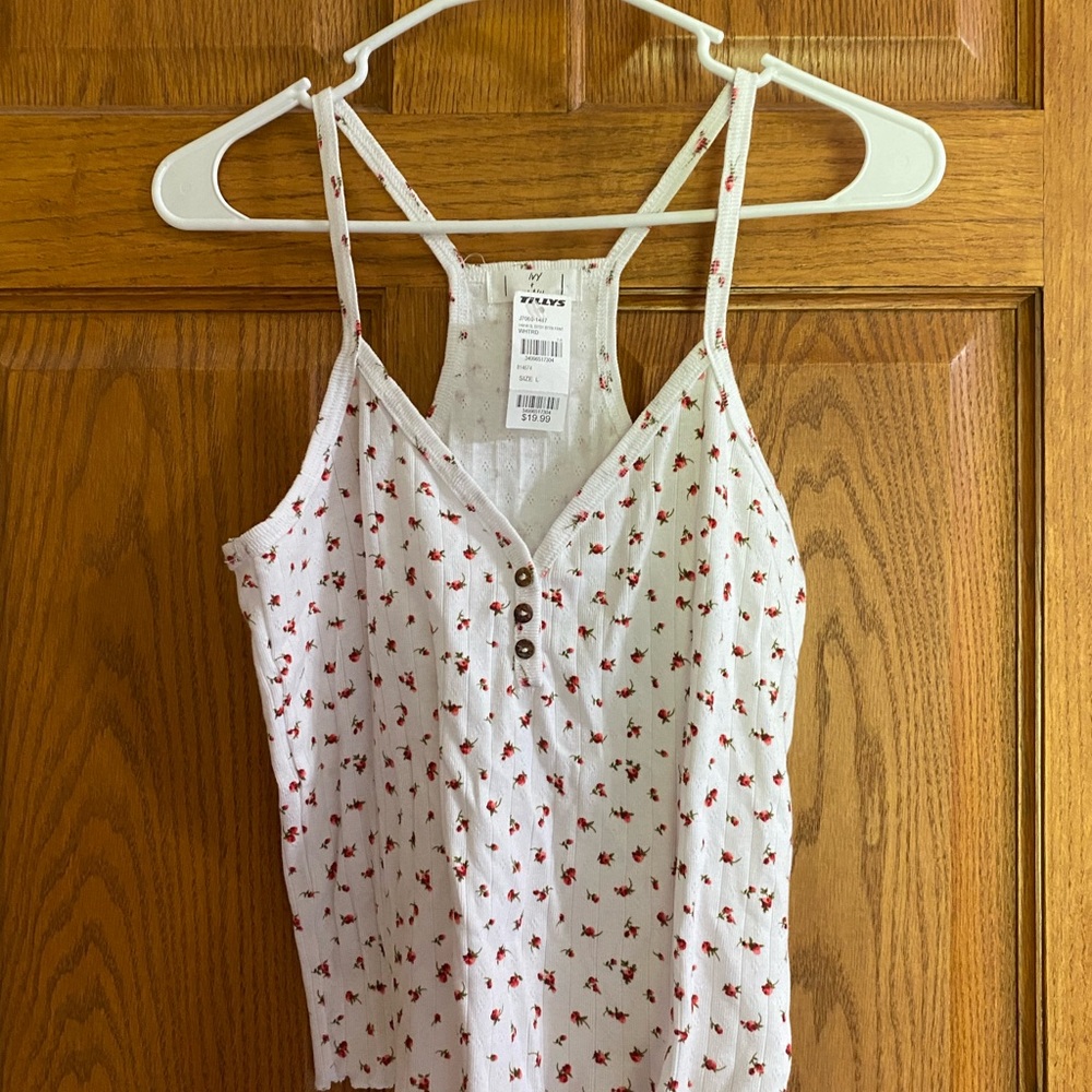 Brand new with tags Tillys cherry tank top